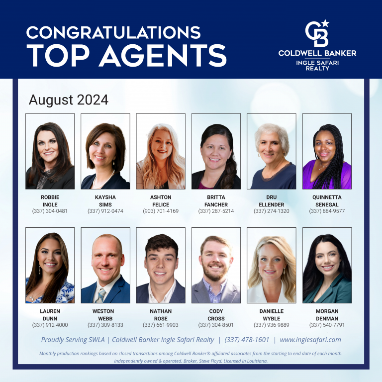 Congratulations to our top agents for July 2024! - Coldwell Banker ...